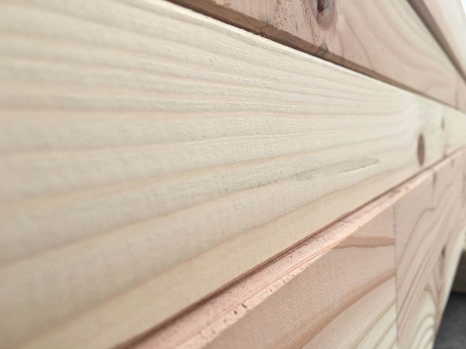 Close-up of pale timber grain