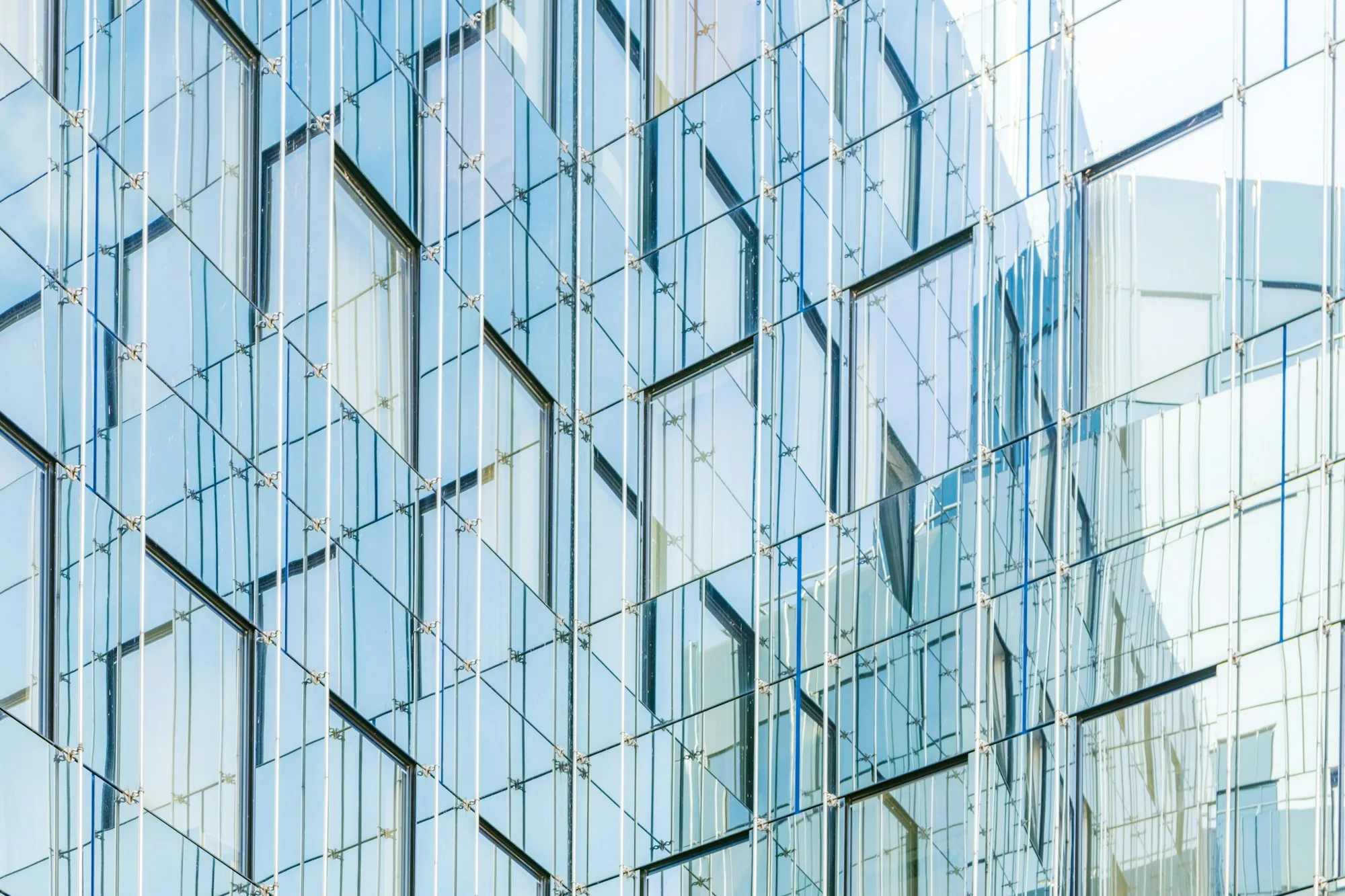 Modern glass office building