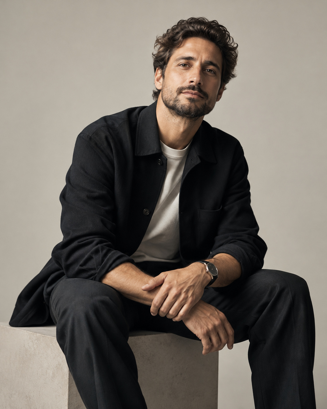 David Miller, Arshan founder, seated in a black overshirt