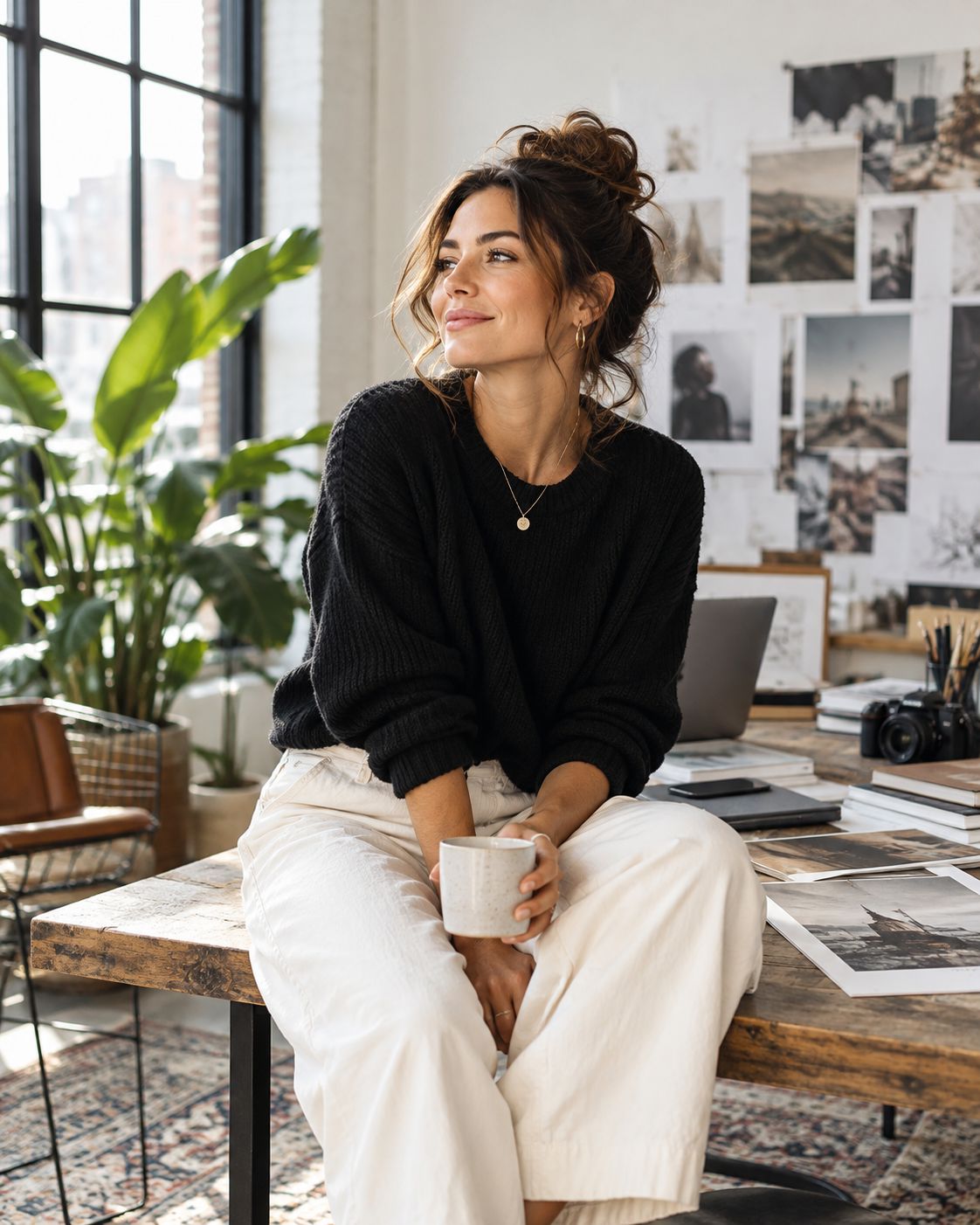 Team member taking a coffee break in the Arshan studio