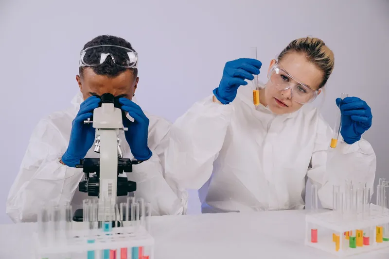Scientists working in a laboratory