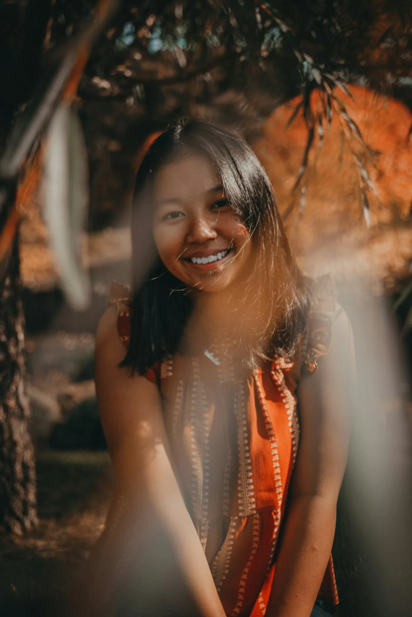 Happy client smiling
